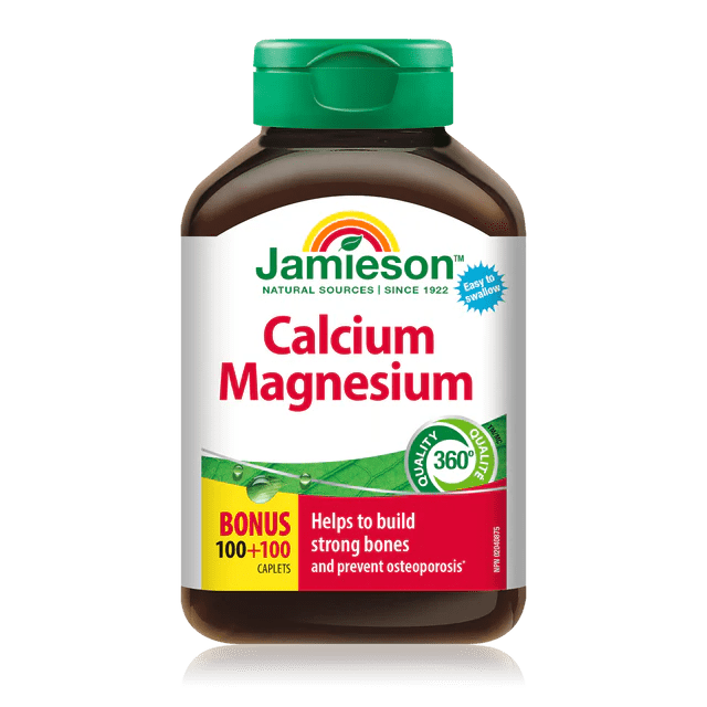 Jamieson calcium magnesium 100+100 caplets - Okotoks HC Pharmacy