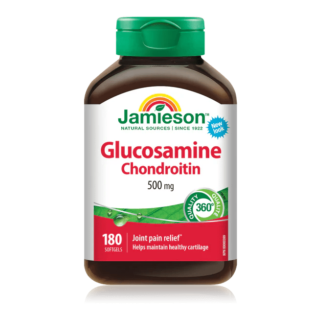 Jamieson glucosamine chondroitin 500mg 180 softgels - Okotoks HC Pharmacy