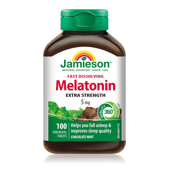 Jamieson melatonin fast dissolving 5mg 100 tablets - Okotoks HC Pharmacy