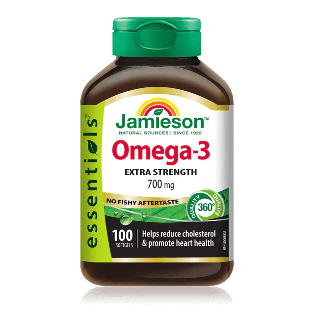 Jamieson omega 3 700mg 100 softgels - Okotoks HC Pharmacy