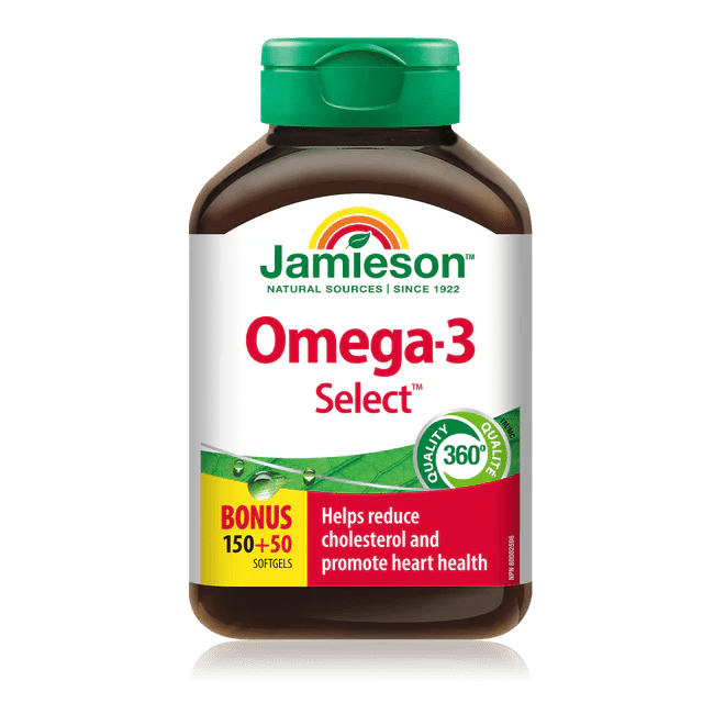 Jamieson omega 3 select 150+50 softgels - Okotoks HC Pharmacy