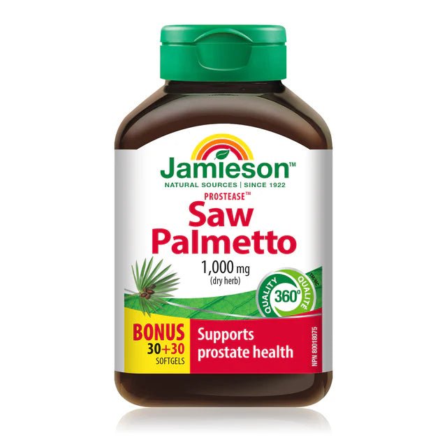 Jamieson prostease saw palmetto 30+30 softgels - Okotoks HC Pharmacy