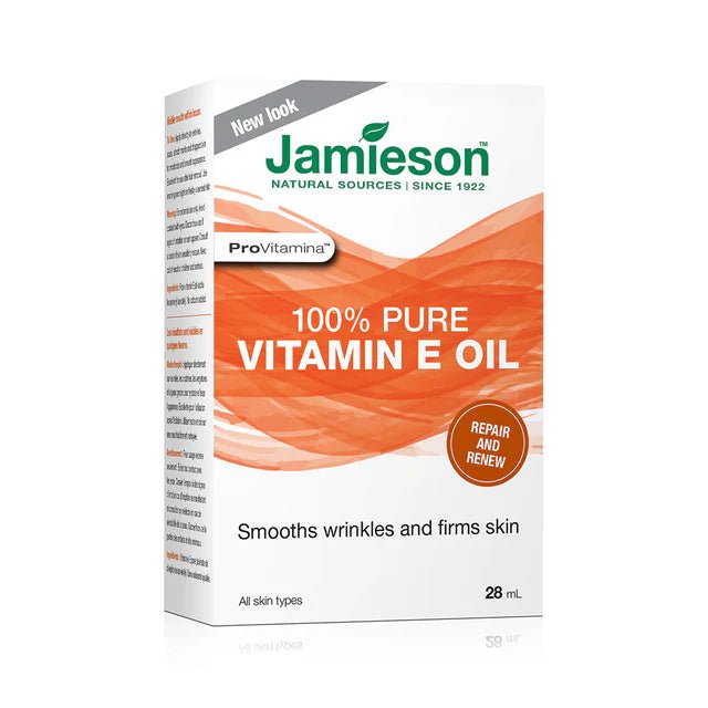 Jamieson provitamina 100% pure vitamin e oil 28ml - Okotoks HC Pharmacy