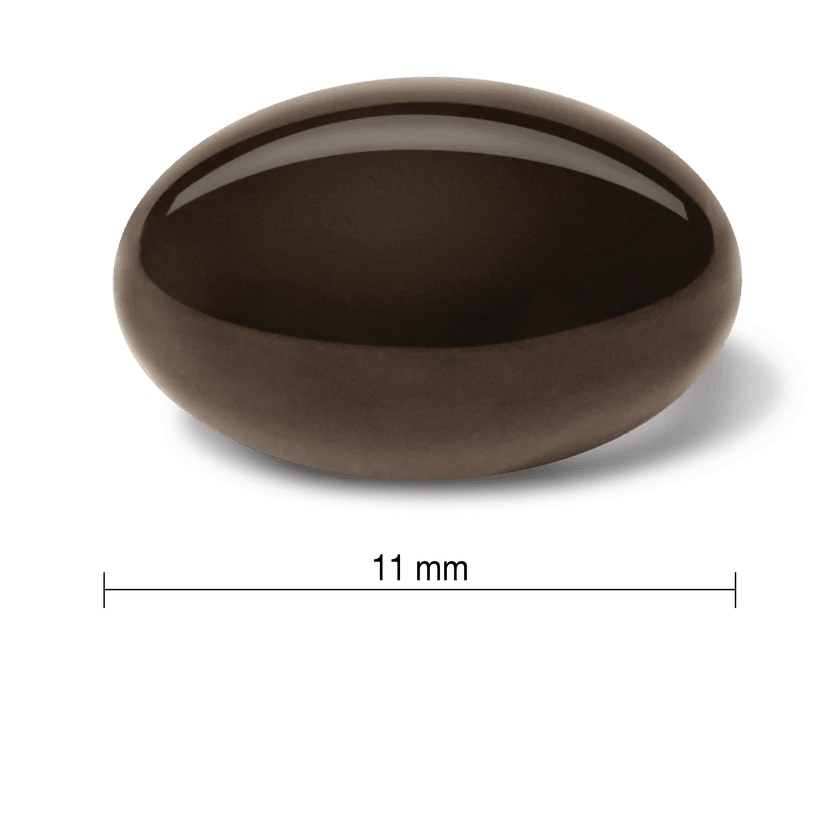 Brown ceramic bowl with dimensions on a white background - okotoks hc pharmacy