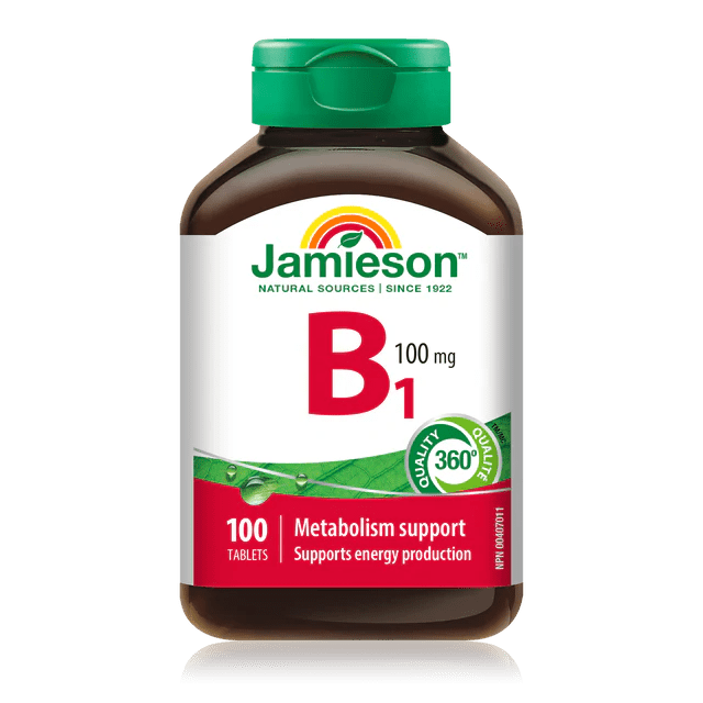 Jamieson vitamin b1 100mg 100 tabs - Okotoks HC Pharmacy