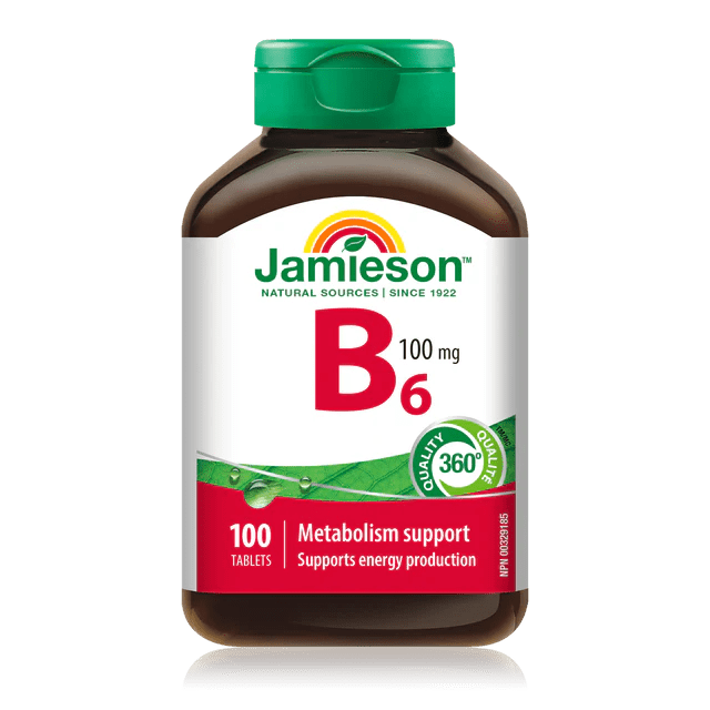 Jamieson vitamon b6 100mg 100 tabs - Okotoks HC Pharmacy