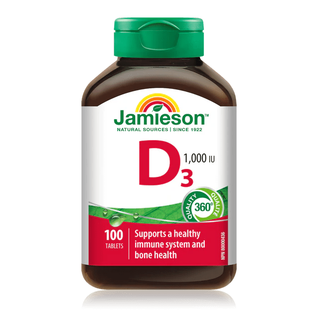 Jamieson vitamin d3 1000iu 100 tablets - Okotoks HC Pharmacy