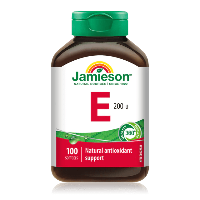 Jamieson vitamin e 200iu 100 softgels - Okotoks HC Pharmacy