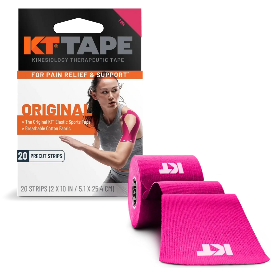 KT Tape Original Cotton Elastic Sports Tape pink - okotoks hc pharmacy