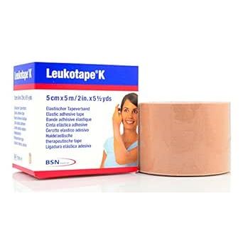 Leukotape K packaging with a roll of tape on a white background - okotoks hc pharmacy