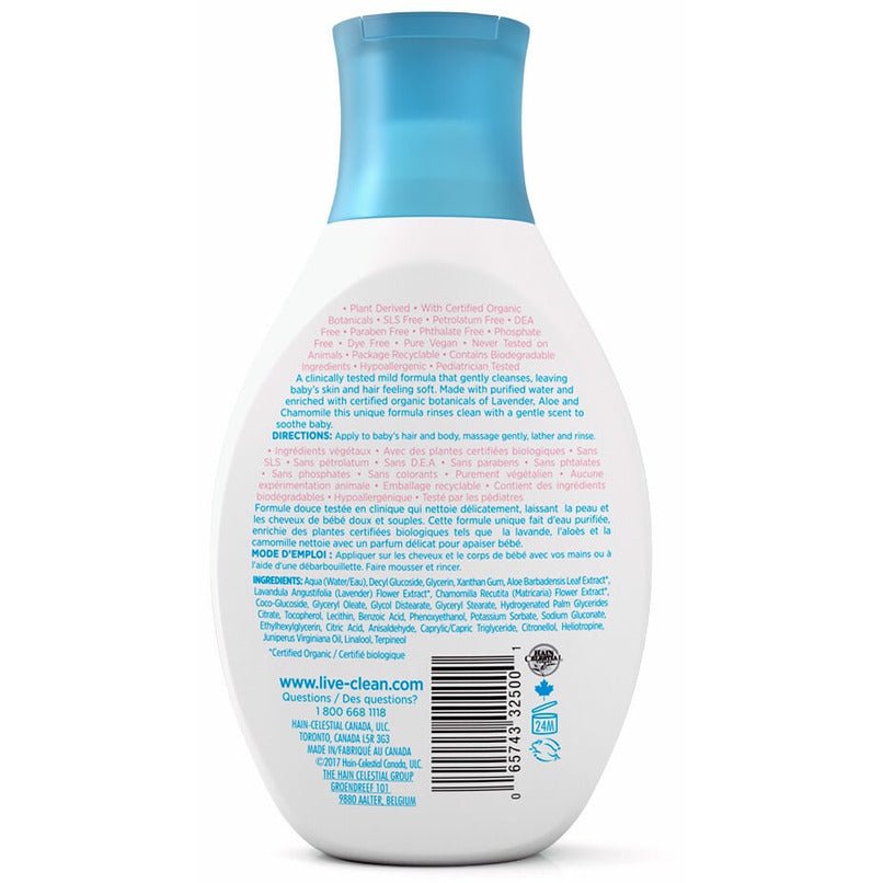 Back view of a bottle with blue cap and white body on a white background - okotoks hc pharmacy