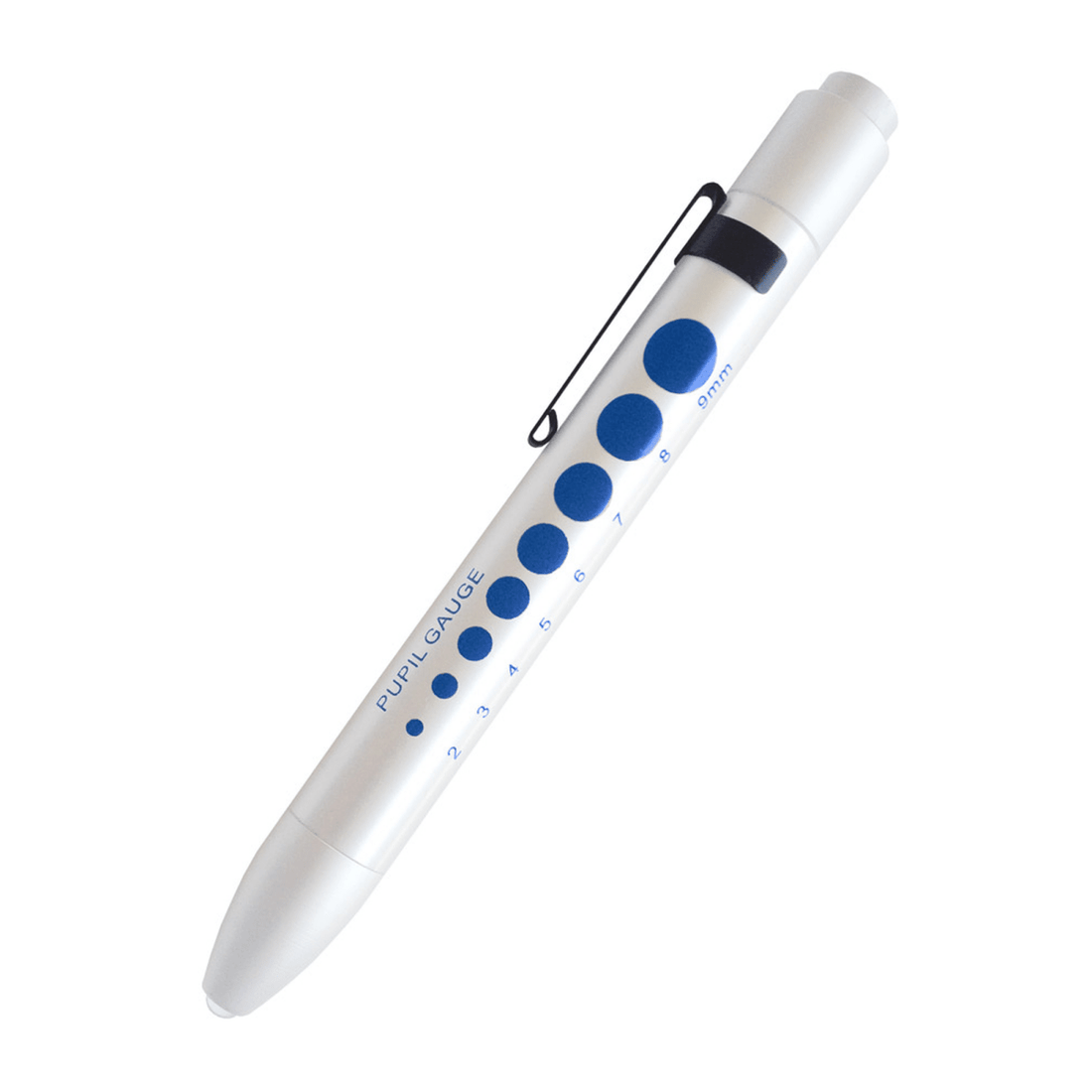 White pen with blue dots on a white background - okotoks hc pharmacy