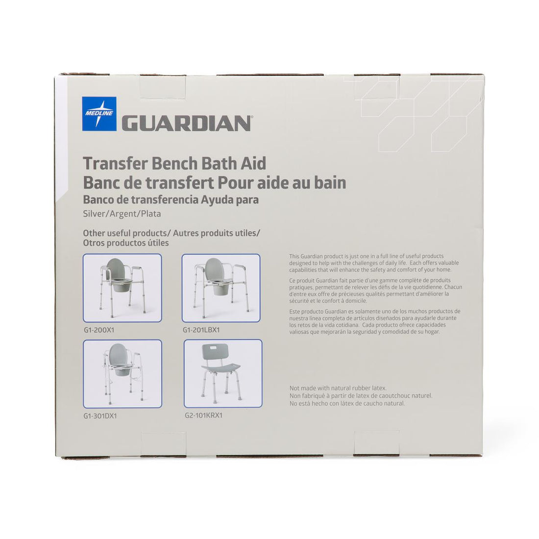Guardian Transfer Bench Bath Aid packaging on a white background - okotoks hc pharmacy