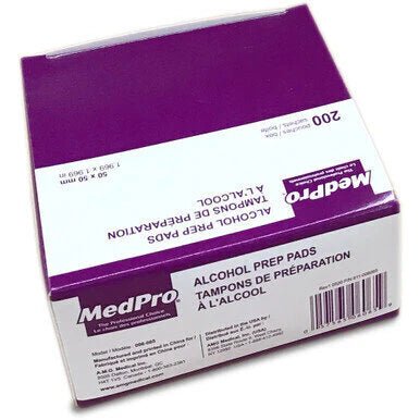 MedPro Alcohol Prep Pads - 200 Pack - okotoks hc pharmacy