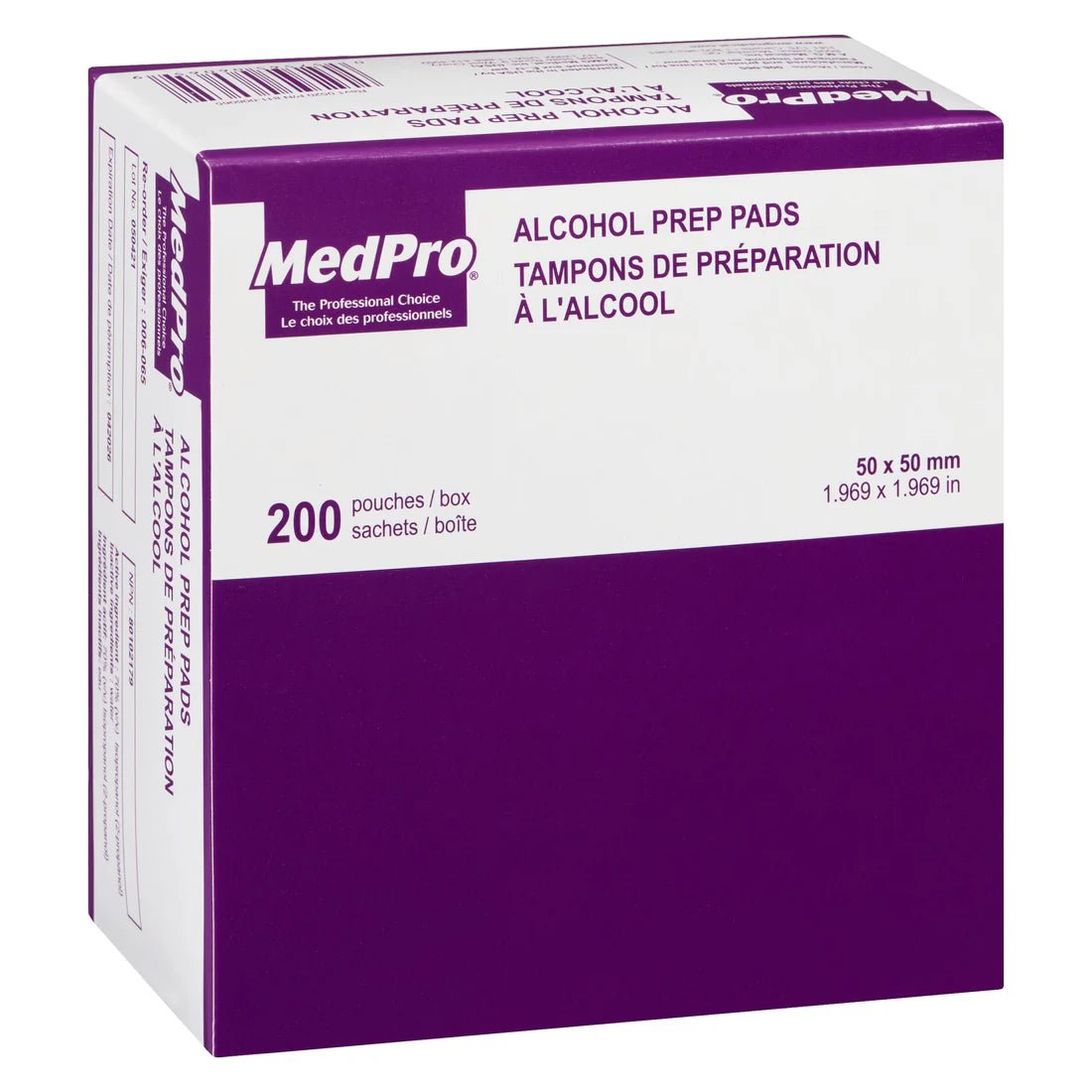 MedPro Alcohol Prep Pads - 200 Pack - okotoks hc pharmacy
