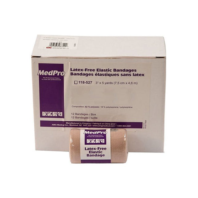 MedPro latex-free elastic bandage packaging on a white background - okotoks hc pharmacy