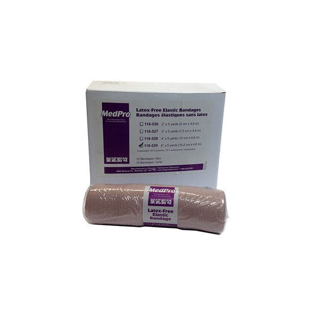 MedPro latex-free elastic bandages on a white background - okotoks hc pharmacy