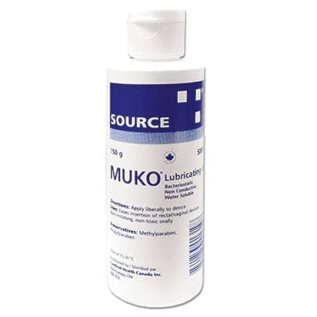 Muko Lubricant bottle with 'Source' branding on a white background - okotoks hc pharmacy