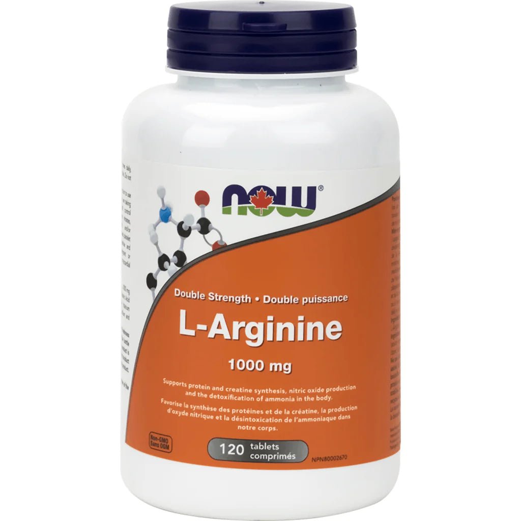 Now L-Arginine Double Strength 1000MG 120 Tabs - okotoks hc pharmacy
