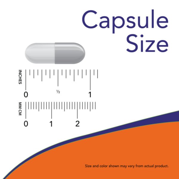 Capsule size measurement chart with a pill and ruler on a white background - okotoks hc pharmacy