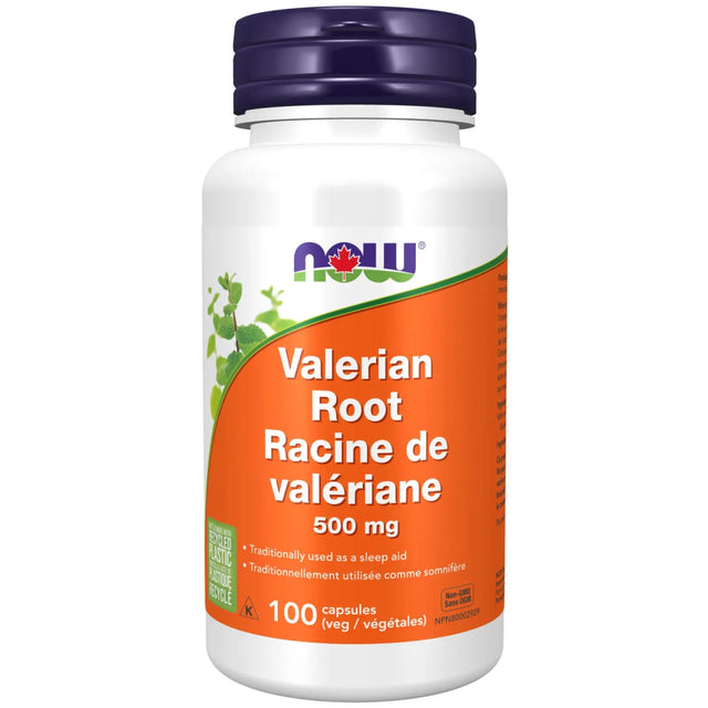 NOW Valerian Root 500 mg - 100 Veg Capsules - okotoks hc pharmacy