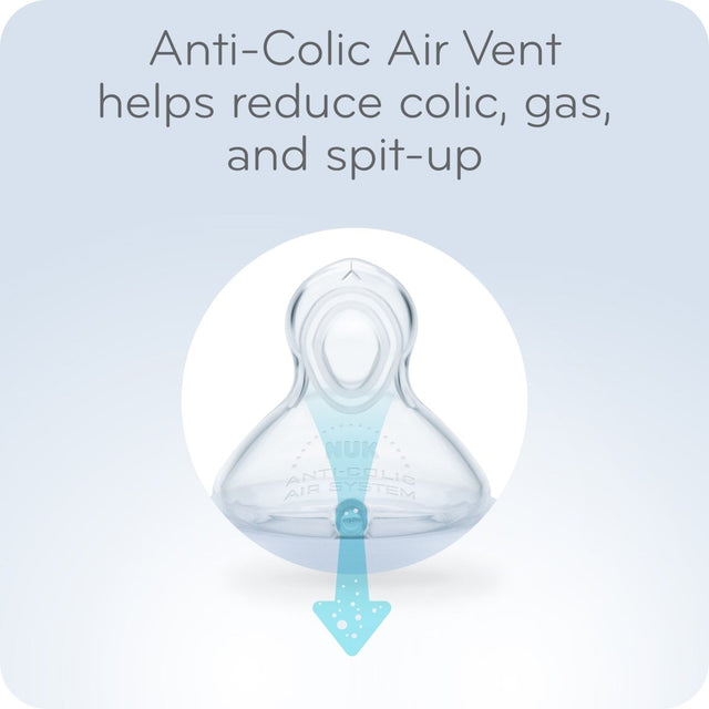 Anti-Colic Air Vent with text on a light blue background - okotoks hc pharmacy