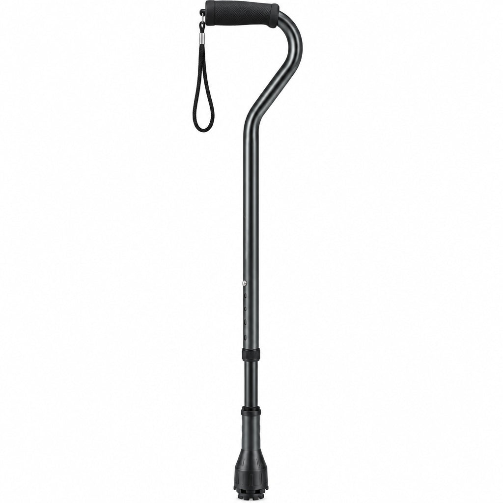 Option+ All Terrain Telescopic Aluminium Cane with Offset Handle - Okotoks HC Pharmacy