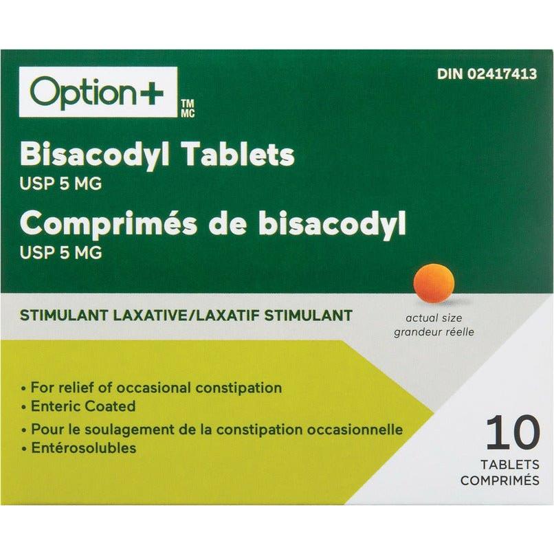 Option+ Bisacodyl Laxative 5MG TB 10 - #shop_name