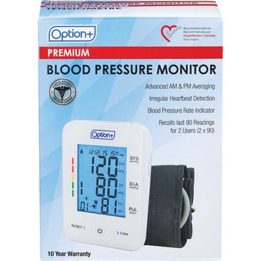 option+ premium blood pressure monitor - Okotoks HC Pharmacy