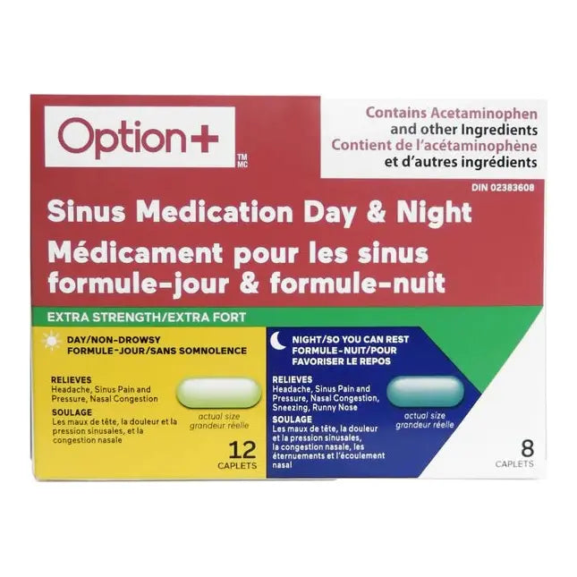 Option+ Sinus Day/Night Extra Strength CPLT 500MG 20 - #shop_name
