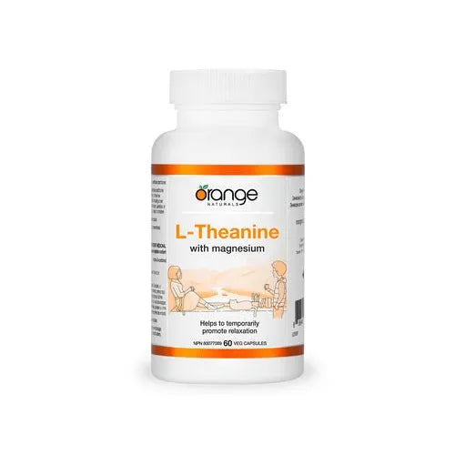 Orange Naturals L-Theanine with Magnesium 250mg - 60 Capsules - okotoks hc pharmacy