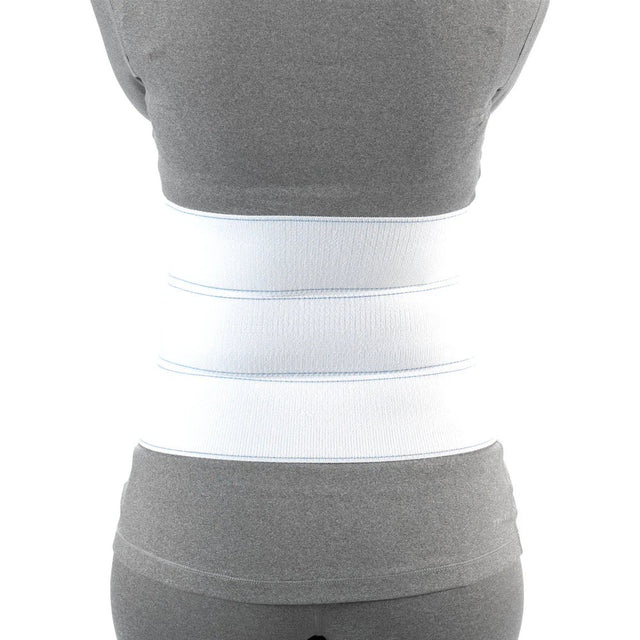 Gray top and pants with a white belt on a white background - okotoks hc pharmacy