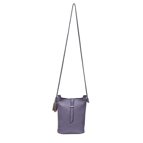Purple handbag with a strap on a white background - okotoks hc pharmacy