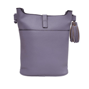 Purple handbag with a keychain on a white background - okotoks hc pharmacy