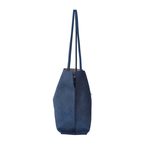 Blue handbag with a strap on a white background - okotoks hc pharmacy