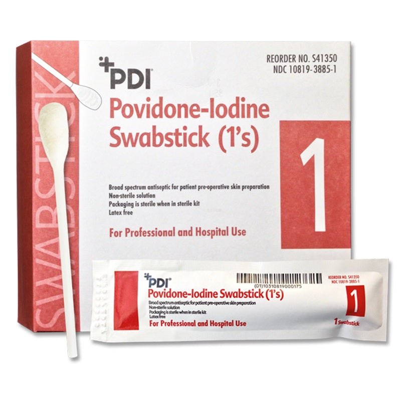 PDI 10% USP PVP - I Skin Antiseptic Swabsticks 50Ct - Okotoks HC Pharmacy
