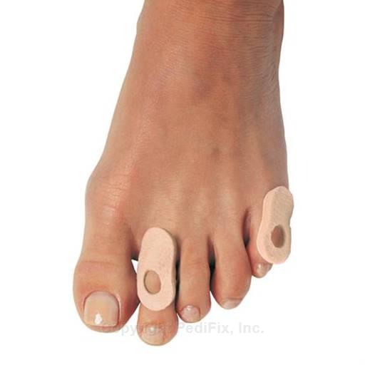Foam pads on a foot with a white background - okotoks hc pharmacy