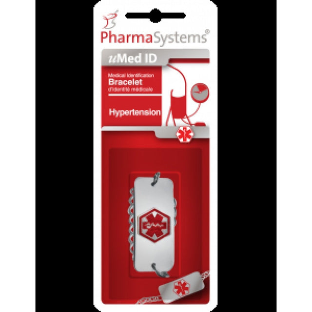 PharmaSystems medical identification bracelet packaging on a white background - okotoks hc pharmacy
