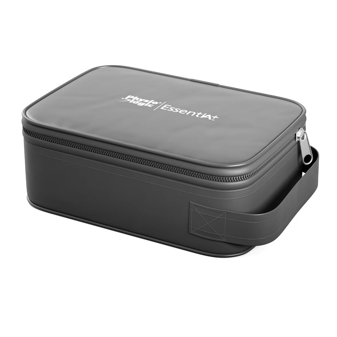Gray travel case with 'Essential' branding on a white background - okotoks hc pharmacy