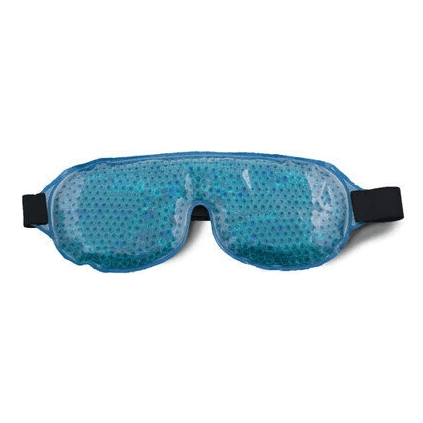 Blue sleep mask on a white background - okotoks hc pharmacy
