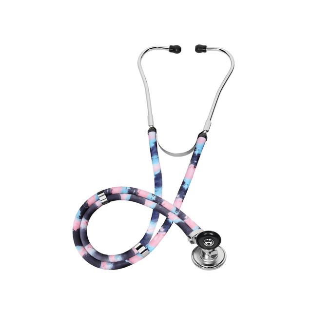 Multicolored stethoscope on a white background - okotoks hc pharmacy