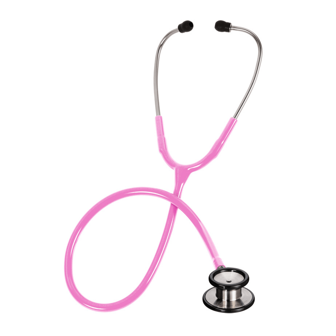 Pink stethoscope on a white background - okotoks hc pharmacy