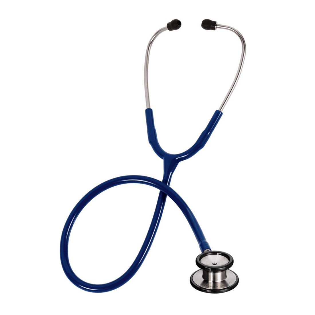Blue stethoscope on a white background - okotoks hc pharmacy