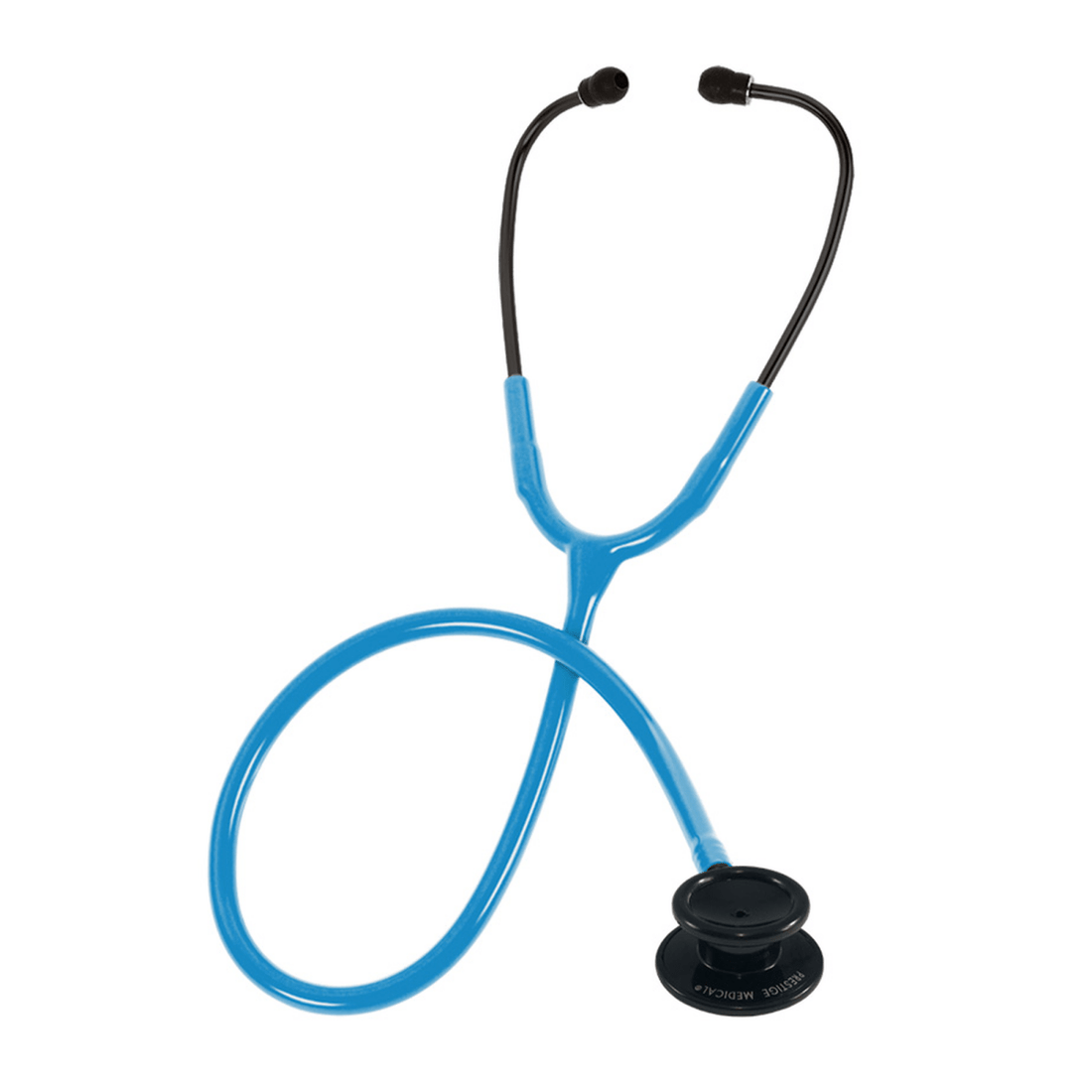 Blue stethoscope on a white background - okotoks hc pharmacy