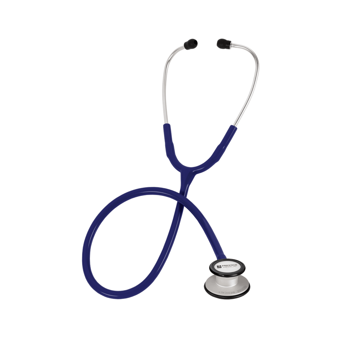 Blue stethoscope on a white background - okotoks hc pharmacy