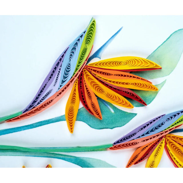 Colorful paper quilled flowers on a white background - okotoks hc pharmacy