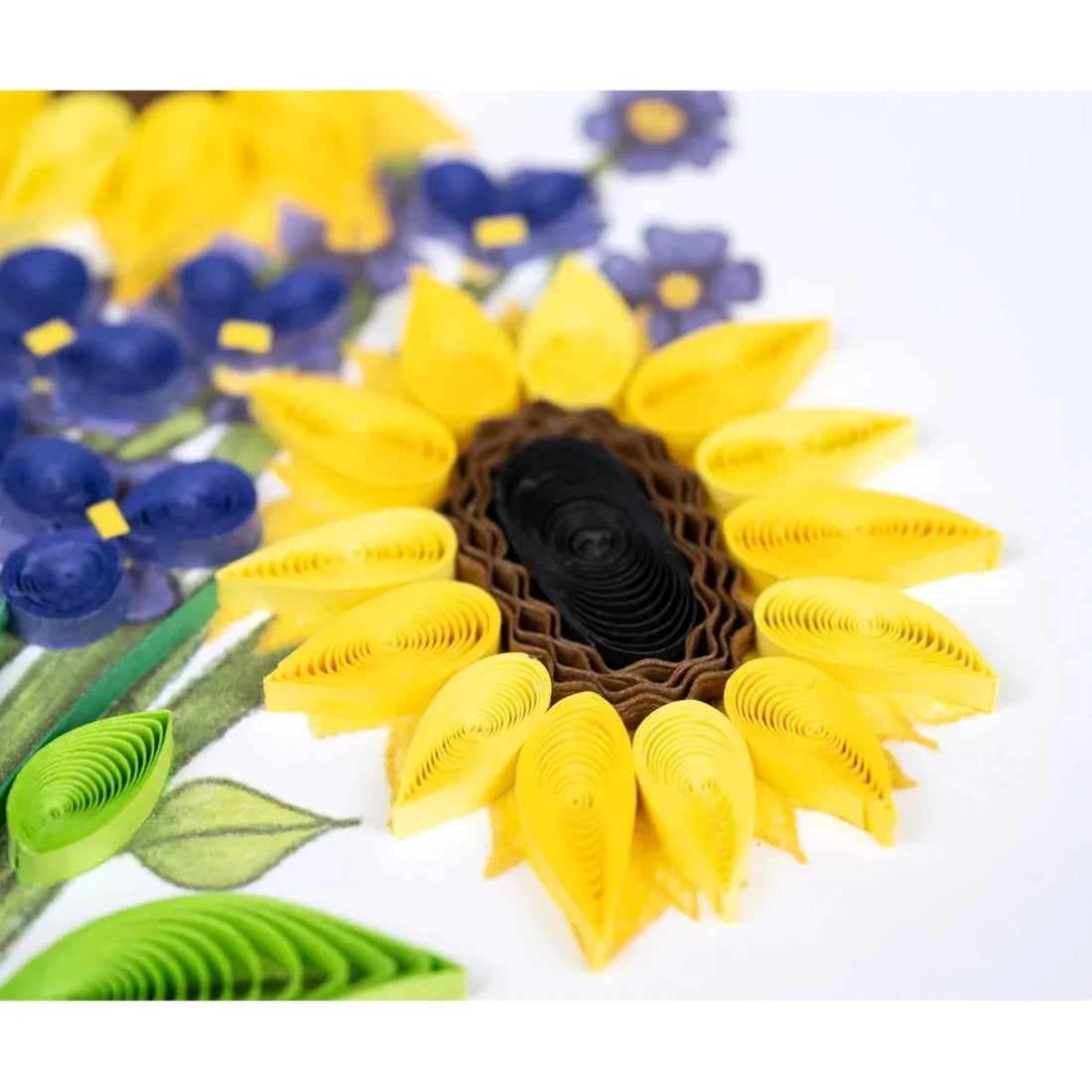 Quilled Birthday Sunflower Bouquet Greeting Card - okotoks hc pharmacy