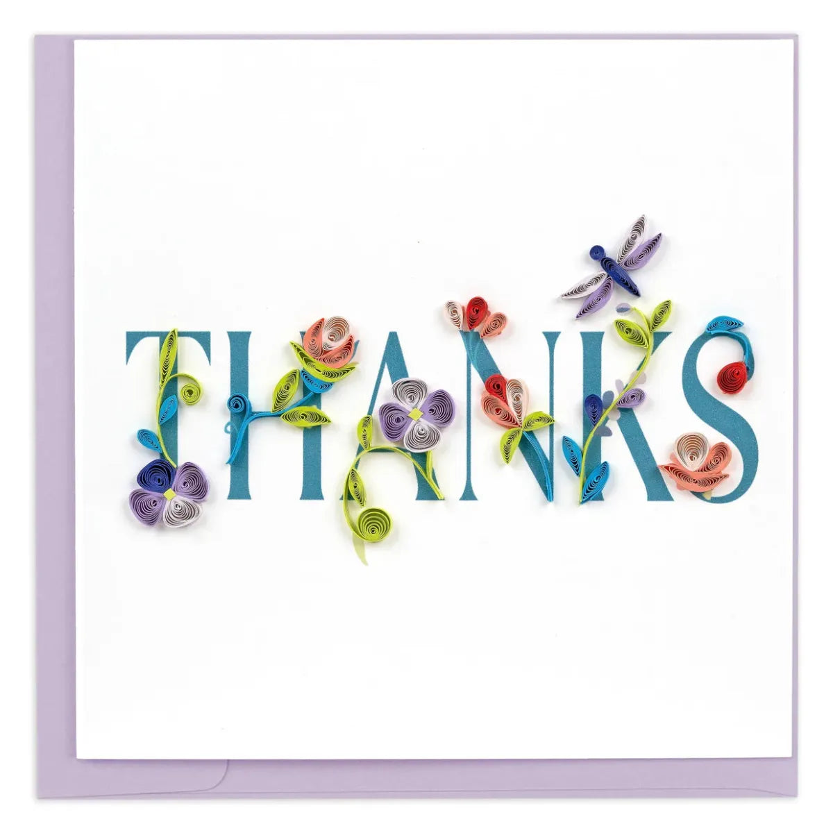 Colorful 'THANKS' card with floral designs on a white background - okotoks hc pharmacy