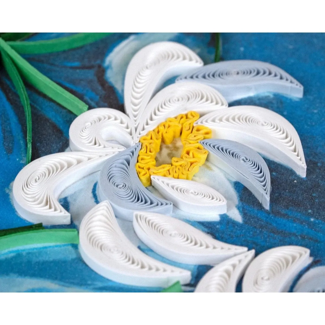 Quilled Lotus Pond Greeting Card - okotoks hc pharmacy