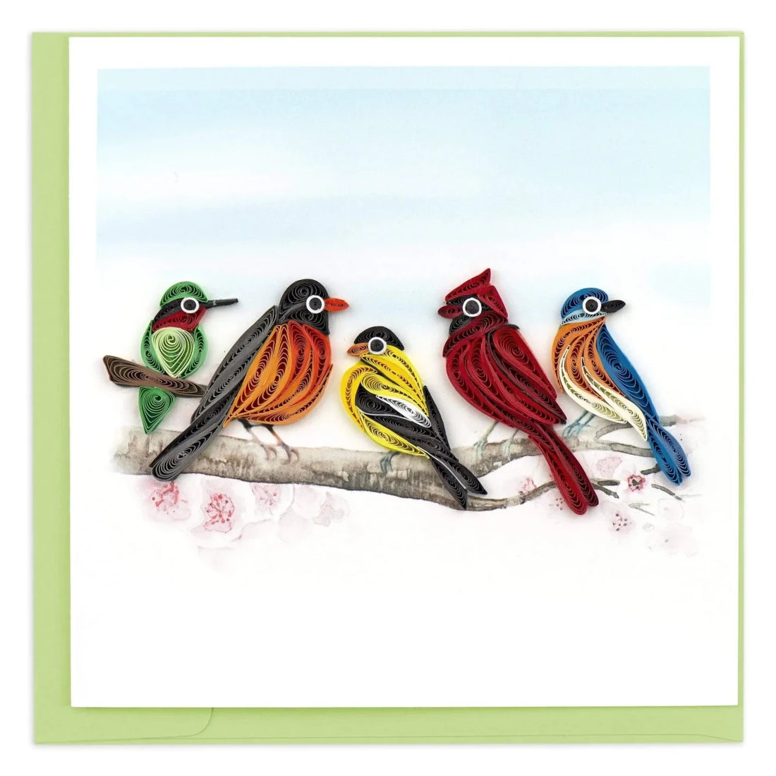 Quilled Songbirds Greeting Card - okotoks hc pharmacy